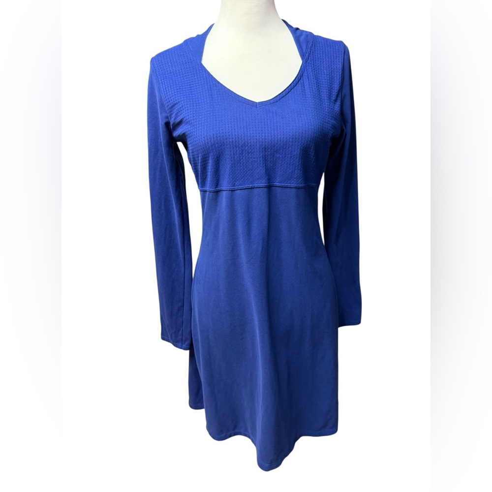 Mountain Hardwear Blue Long Sleeve Dress Size Small Athleisure Stretch
